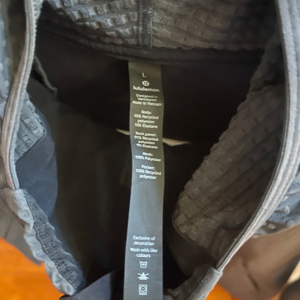 Lululemon Cold Terrain 3/4 Zip Jacket – Graphite – Size L (Like New) - Picture 2 of 6